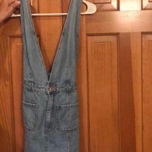 Jean overall skirt
